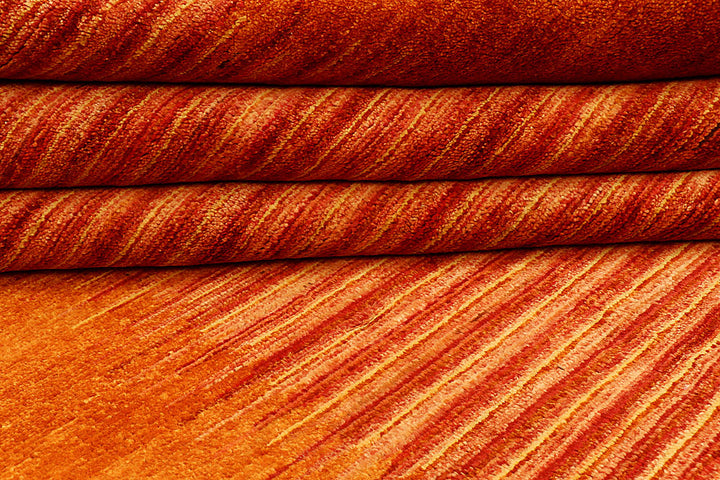 Dark Orange Gabbeh 4' 11 x 7' 11 - No. 55631 - ALRUG Rug Store