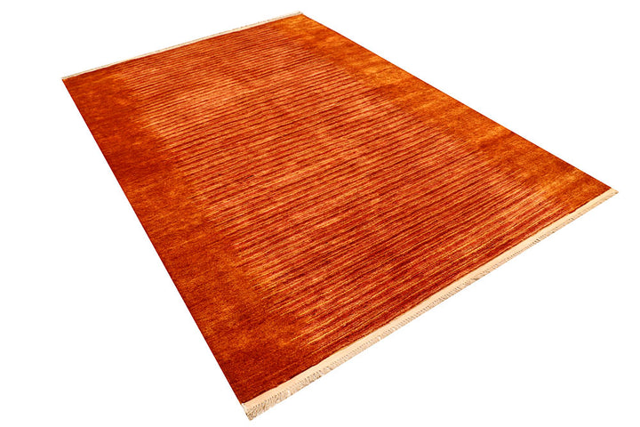 Dark Orange Gabbeh 4' 11 x 7' 11 - No. 55631 - ALRUG Rug Store