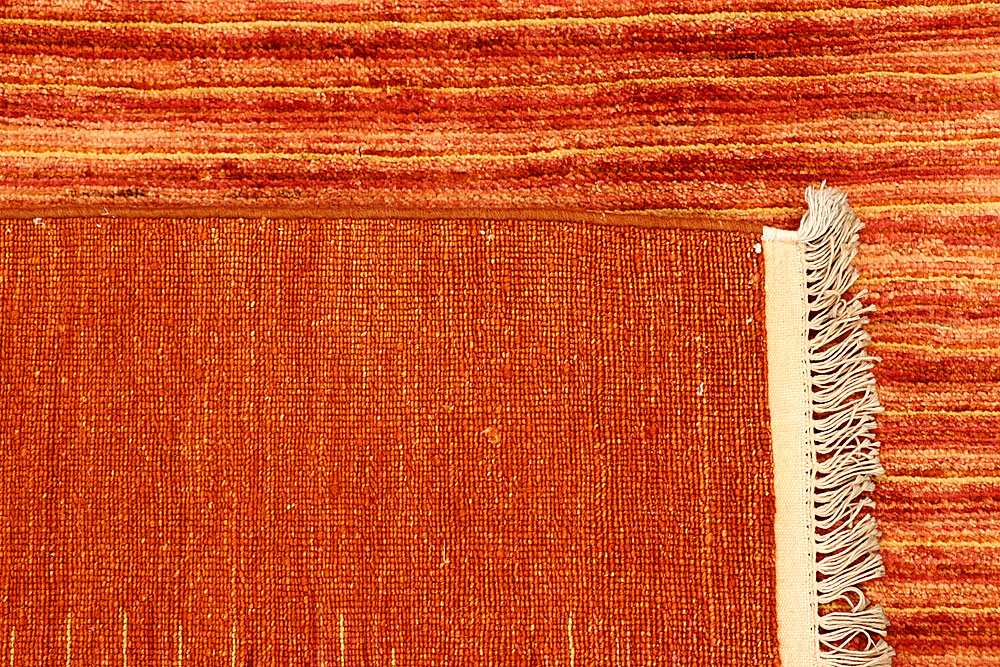 Dark Orange Gabbeh 4' 11 x 7' 11 - No. 55631 - ALRUG Rug Store