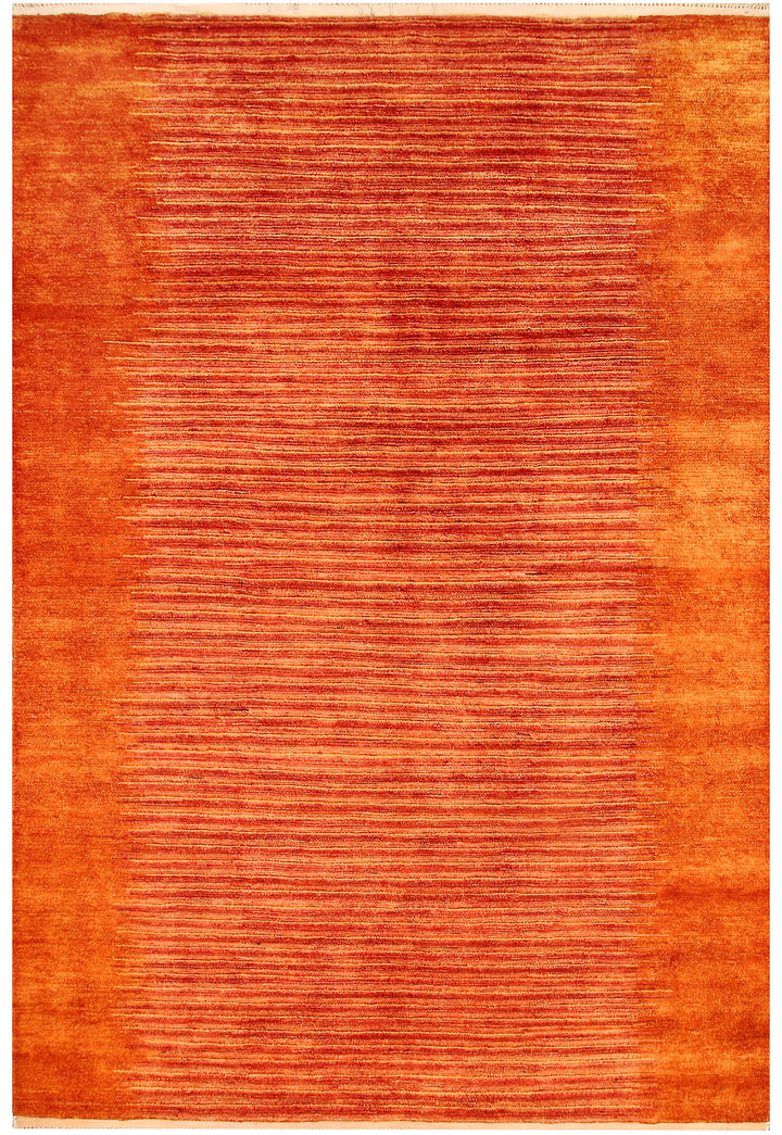 Dark Orange Gabbeh 4' 11 x 7' 11 - No. 55631 - ALRUG Rug Store