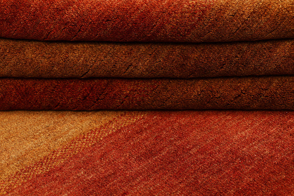 Goldenrod Gabbeh 4' 11 x 8' 6 - No. 55640 - ALRUG Rug Store