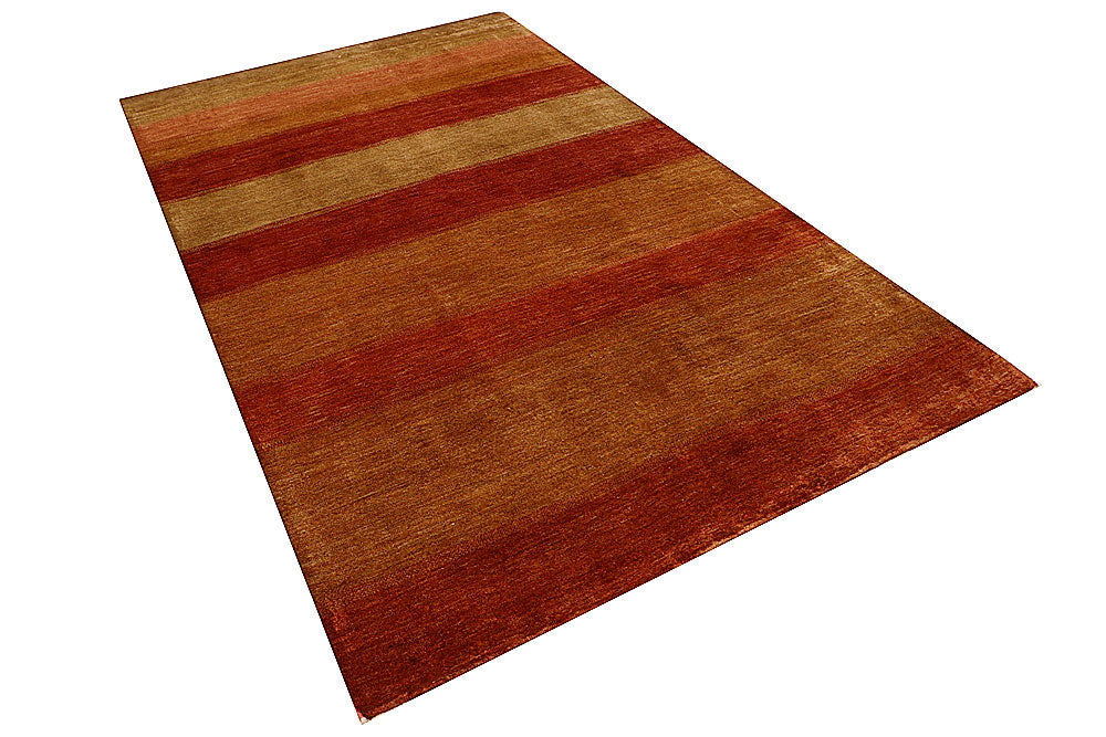 Goldenrod Gabbeh 4' 11 x 8' 6 - No. 55640 - ALRUG Rug Store