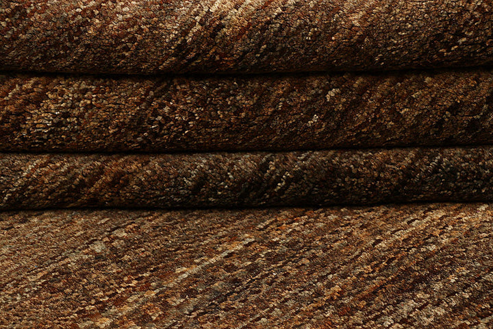Saddle Brown Gabbeh 4'  5" x 6'  6" - No. QA53695