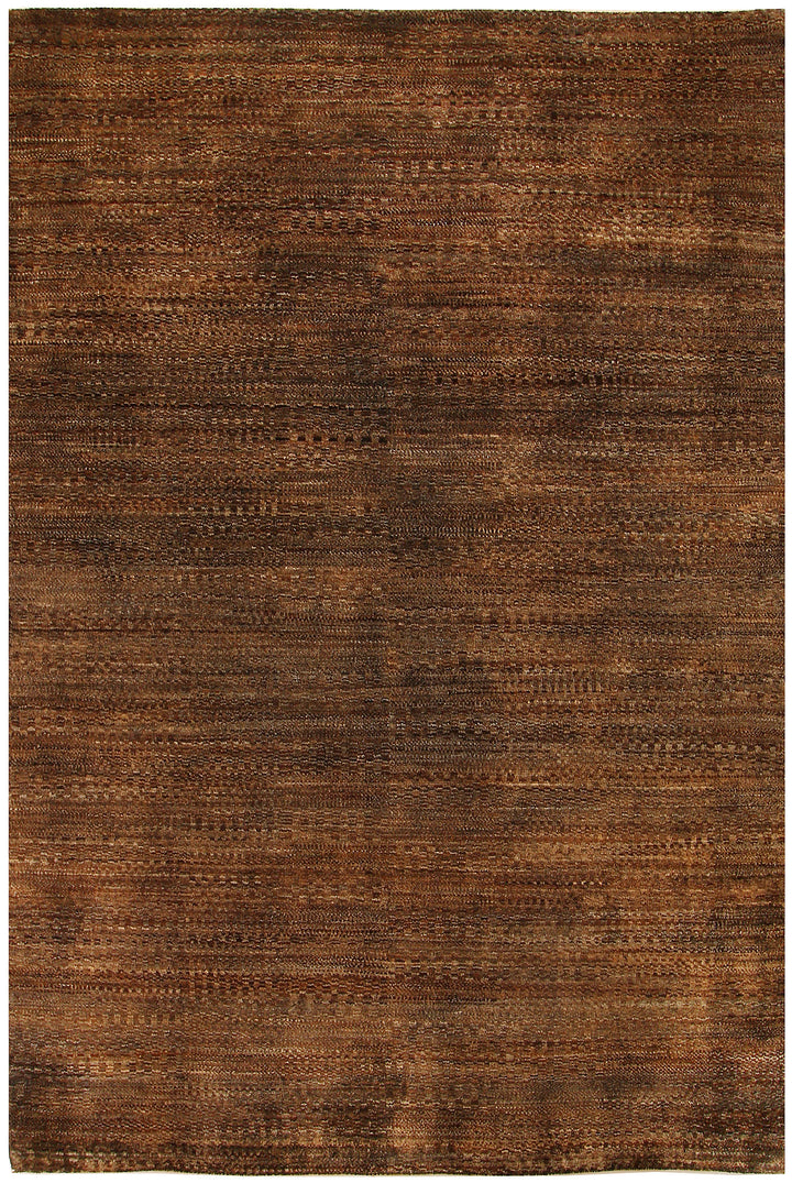 Saddle Brown Gabbeh 4' 5 x 6' 6 - No. 55643