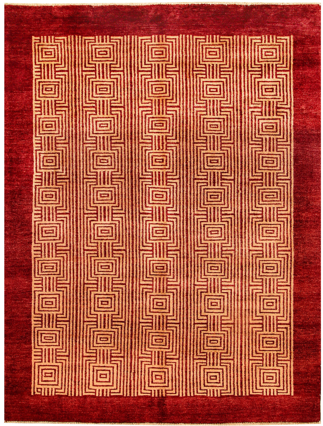 Sandy Brown Gabbeh 5' 4 x 6' 11 - No. 55663 - ALRUG Rug Store