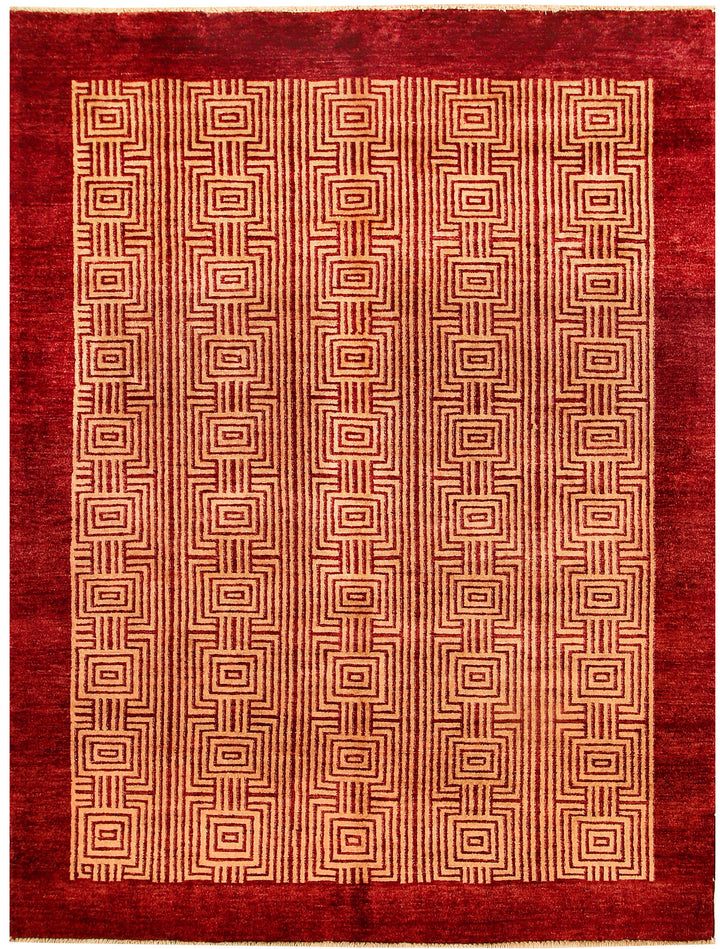 Sandy Brown Gabbeh 5' 4 x 6' 11 - No. 55663 - ALRUG Rug Store