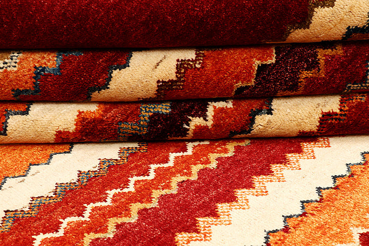 Multi Colored Gabbeh 5' 5 x 7' 11 - No. 55667 - ALRUG Rug Store