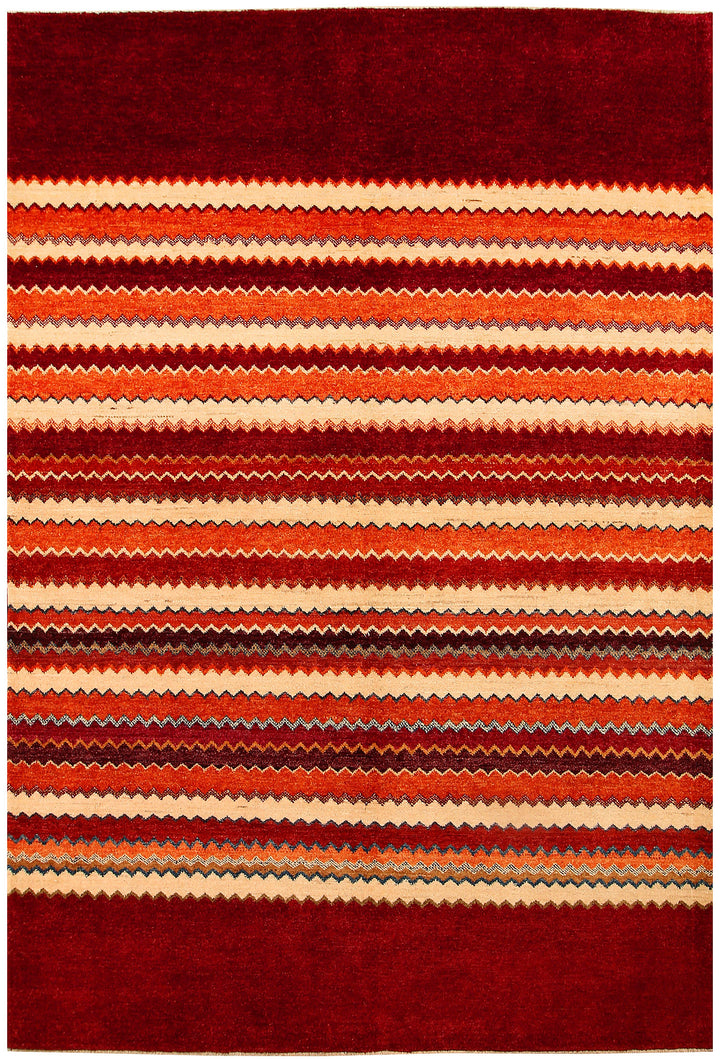 Multi Colored Gabbeh 5' 5 x 7' 11 - No. 55667 - ALRUG Rug Store