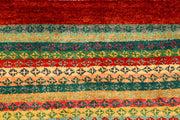 Multi Colored Gabbeh 4' 6 x 6' 5 - No. 55669 - ALRUG Rug Store