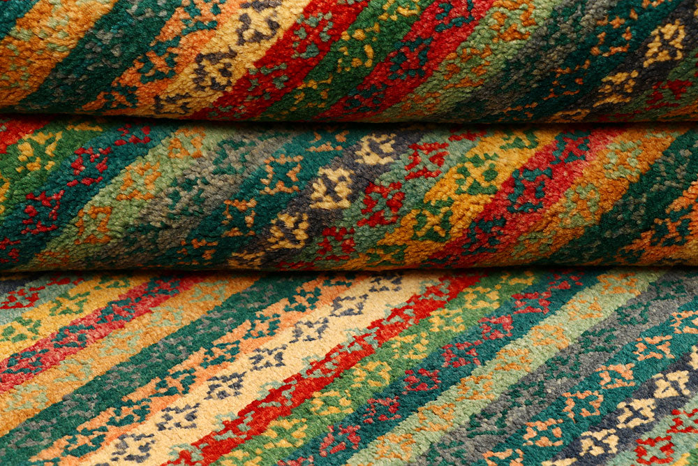 Multi Colored Gabbeh 4' 6 x 6' 5 - No. 55669 - ALRUG Rug Store