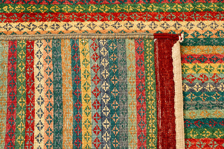 Multi Colored Gabbeh 4' 6 x 6' 5 - No. 55669 - ALRUG Rug Store
