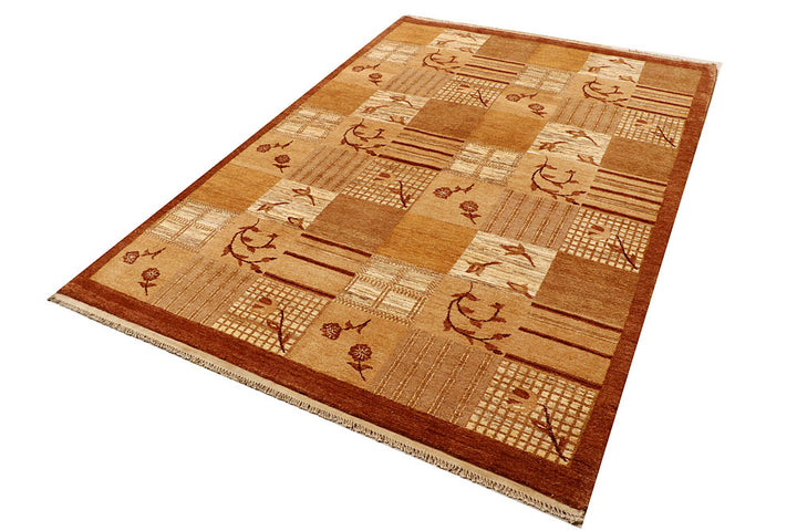 Sandy Brown Gabbeh 5' 6 x 7' 10 - No. 55670 - ALRUG Rug Store