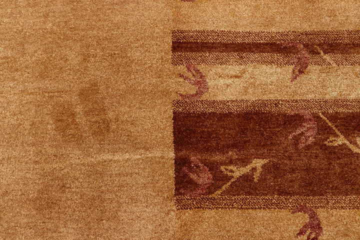 Sandy Brown Gabbeh 5' 4 x 8' 8 - No. 55671 - ALRUG Rug Store