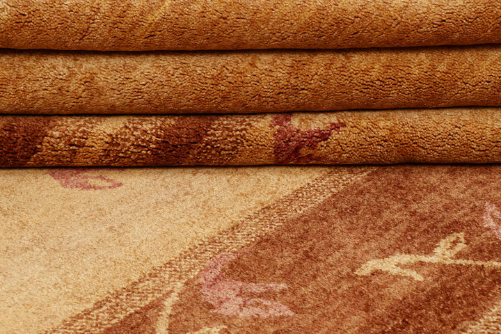 Sandy Brown Gabbeh 5' 4 x 8' 8 - No. 55671 - ALRUG Rug Store