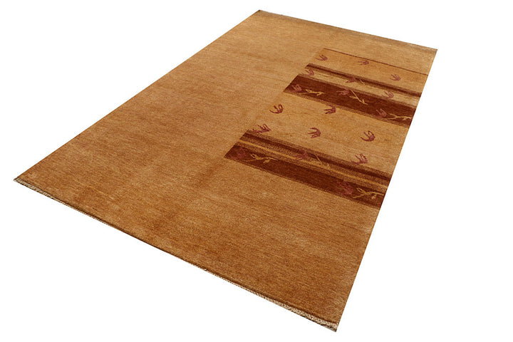 Sandy Brown Gabbeh 5' 4 x 8' 8 - No. 55671 - ALRUG Rug Store