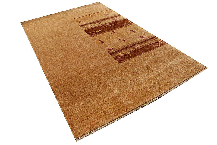 Sandy Brown Gabbeh 5' 4 x 8' 8 - No. 55671 - ALRUG Rug Store