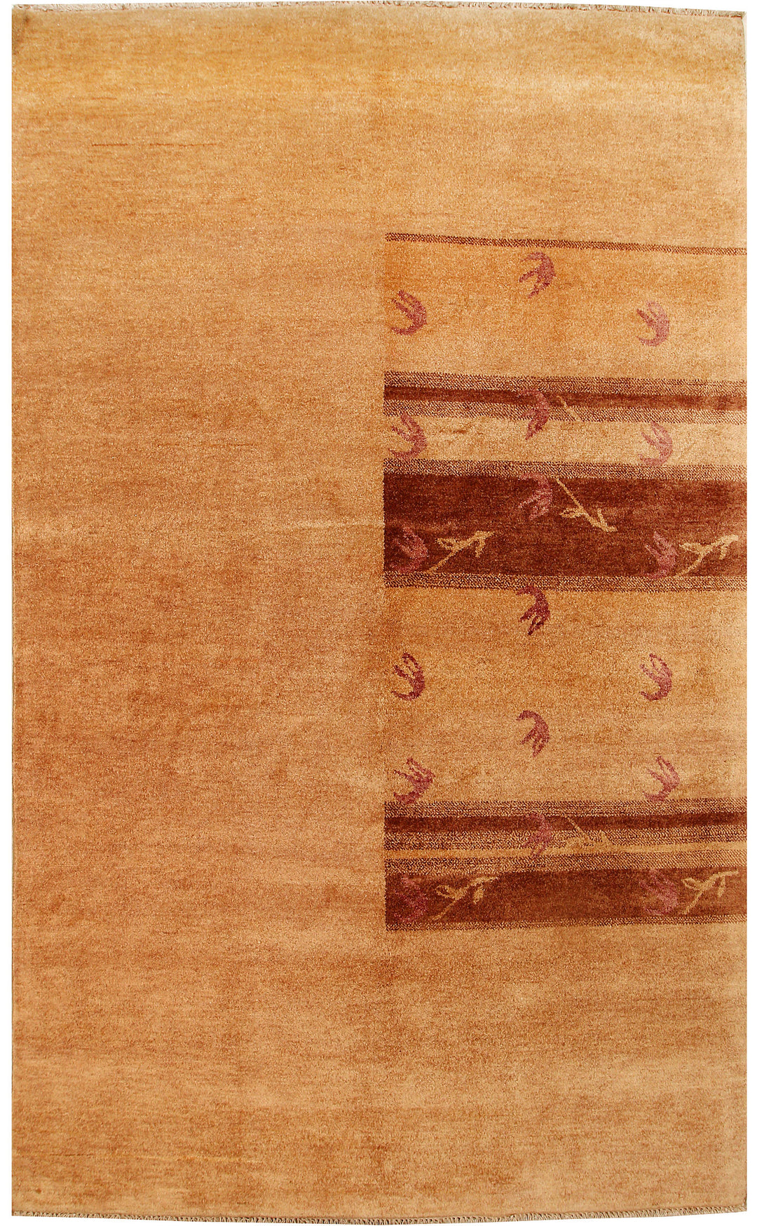 Sandy Brown Gabbeh 5' 4 x 8' 8 - No. 55671 - ALRUG Rug Store