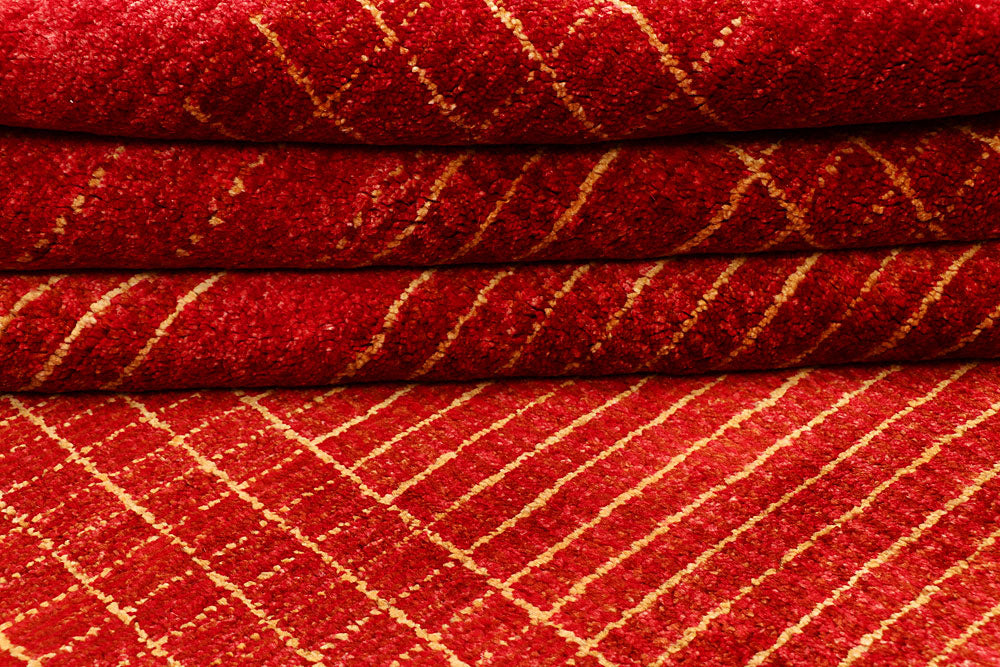 Red Gabbeh 5' 5 x 8' 7 - No. 55672 - ALRUG Rug Store