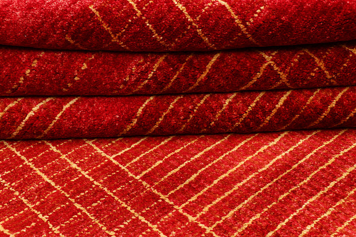 Red Gabbeh 5' 5 x 8' 7 - No. 55672 - ALRUG Rug Store