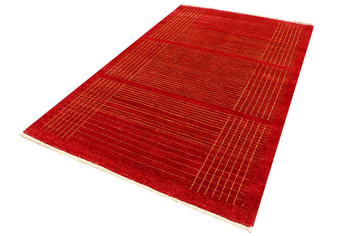 Red Gabbeh 5' 5 x 8' 7 - No. 55672 - ALRUG Rug Store