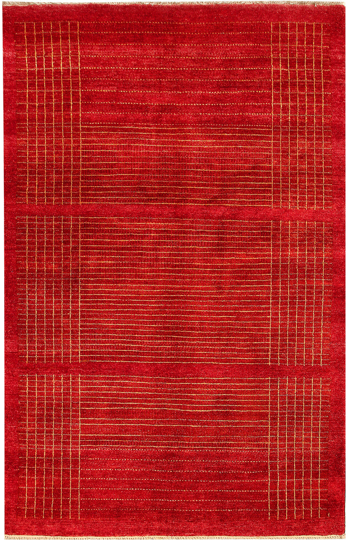Red Gabbeh 5' 5 x 8' 7 - No. 55672 - ALRUG Rug Store