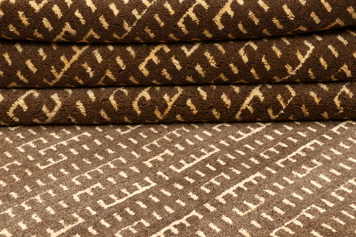 Saddle Brown Gabbeh 5' 7 x 7' 10 - No. 55674 - ALRUG Rug Store