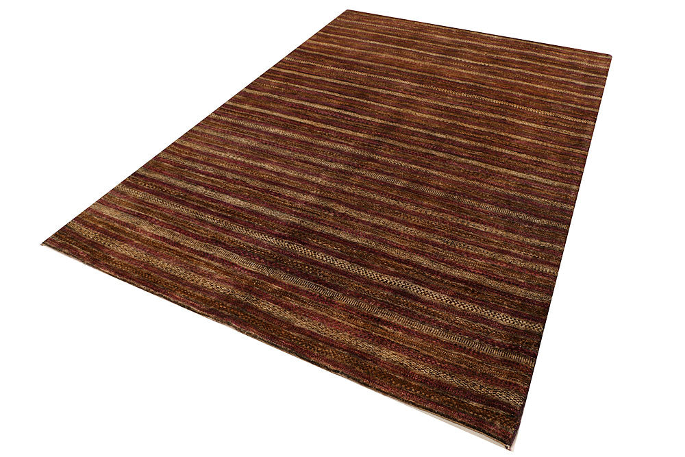 Saddle Brown Gabbeh 5' 7 x 8' 3 - No. 55675 - ALRUG Rug Store