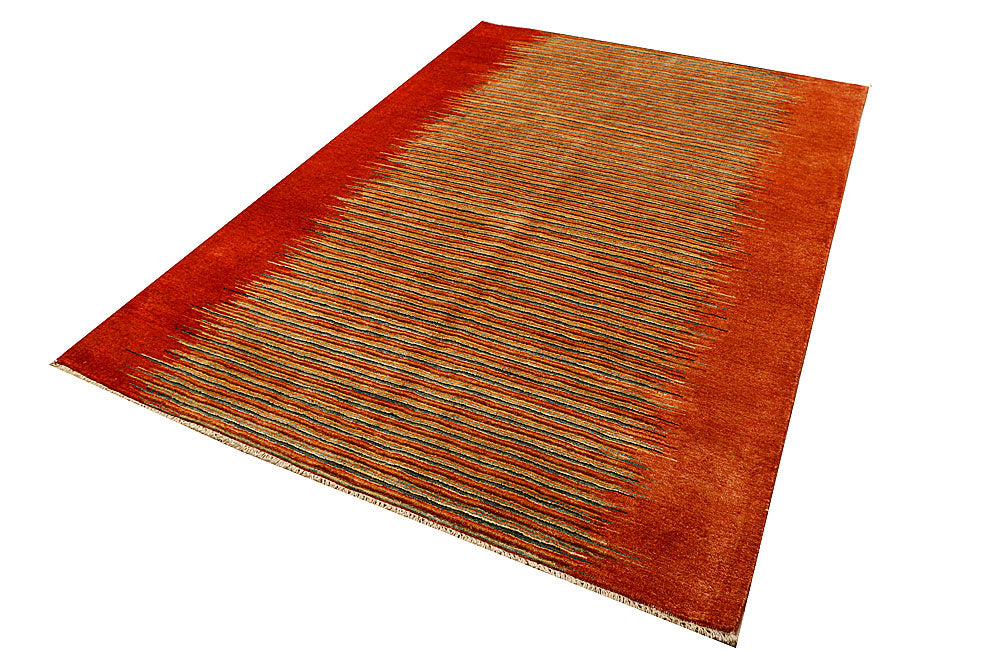 Multi Colored Gabbeh 5' 6 x 8' 2 - No. 55680 - ALRUG Rug Store