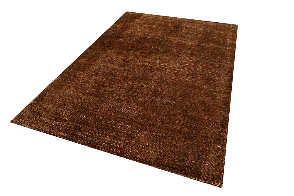 Saddle Brown Gabbeh 5' 5 x 8' - No. 55684 - ALRUG Rug Store