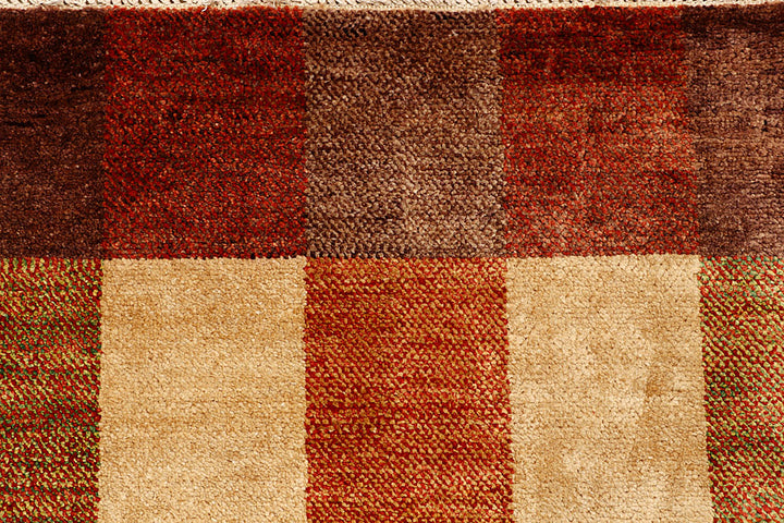 Multi Colored Gabbeh 4' 6 x 6' 7 - No. 55687 - ALRUG Rug Store