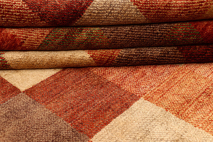 Multi Colored Gabbeh 4' 6 x 6' 7 - No. 55687 - ALRUG Rug Store