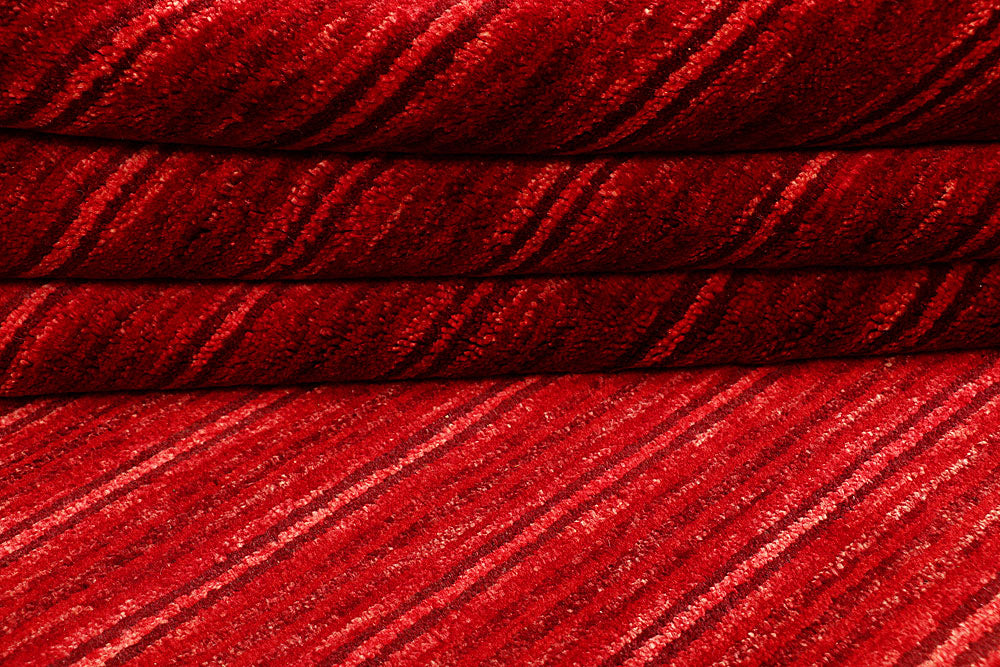 Red Gabbeh 4' 6 x 6' 8 - No. 55689 - ALRUG Rug Store