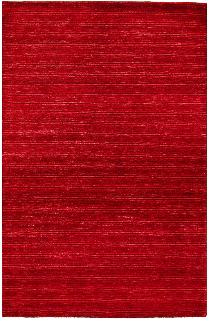Red Gabbeh 4' 6 x 6' 8 - No. 55689 - ALRUG Rug Store