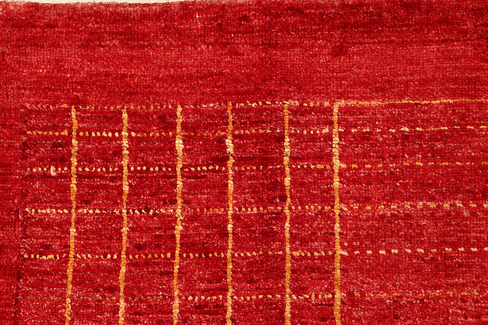Red Gabbeh 4' 6 x 6' 7 - No. 55690 - ALRUG Rug Store