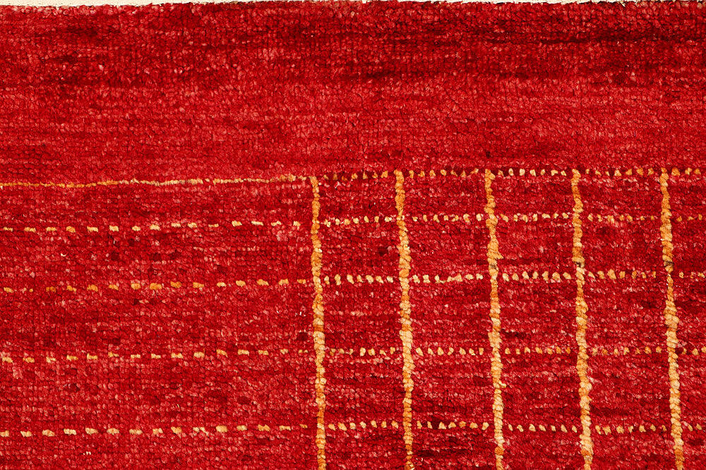Red Gabbeh 4' 6 x 6' 7 - No. 55690 - ALRUG Rug Store
