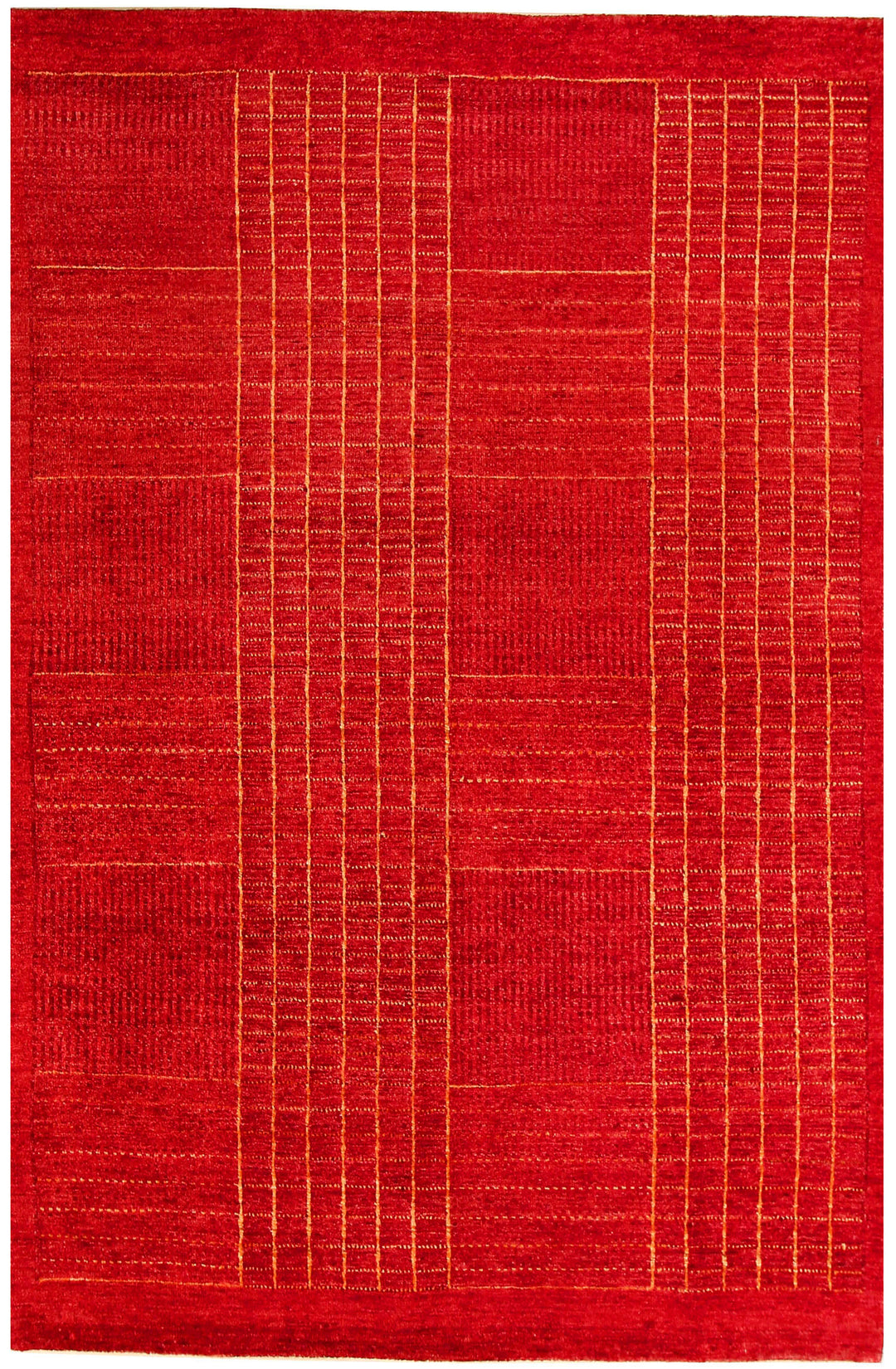 Red Gabbeh 4' 6 x 6' 7 - No. 55690 - ALRUG Rug Store