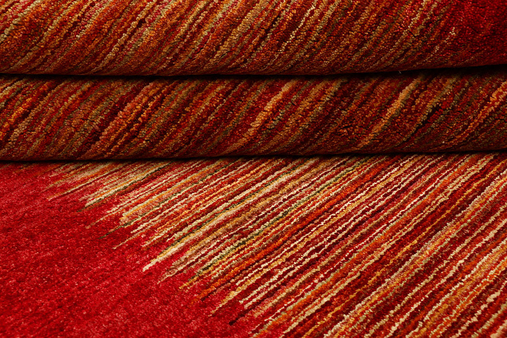 Multi Colored Gabbeh 4' 6 x 6' 6 - No. 55691 - ALRUG Rug Store