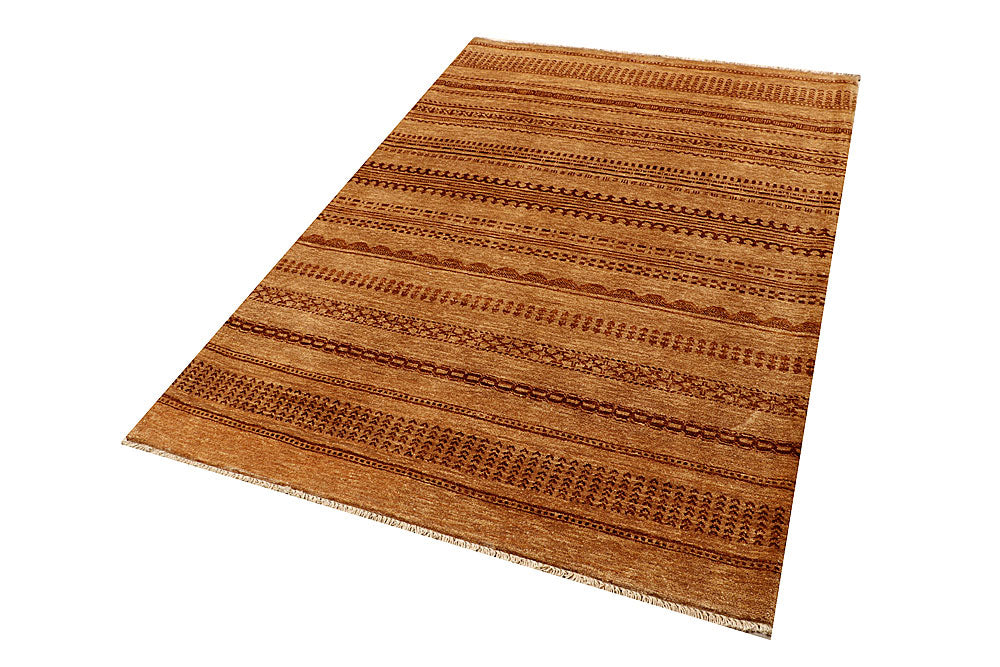 Sandy Brown Gabbeh 4' 7 x 6' 7 - No. 55694 - ALRUG Rug Store