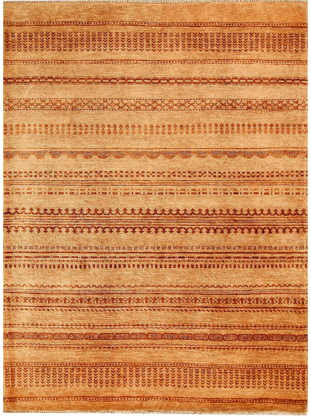 Sandy Brown Gabbeh 4' 7 x 6' 7 - No. 55694 - ALRUG Rug Store
