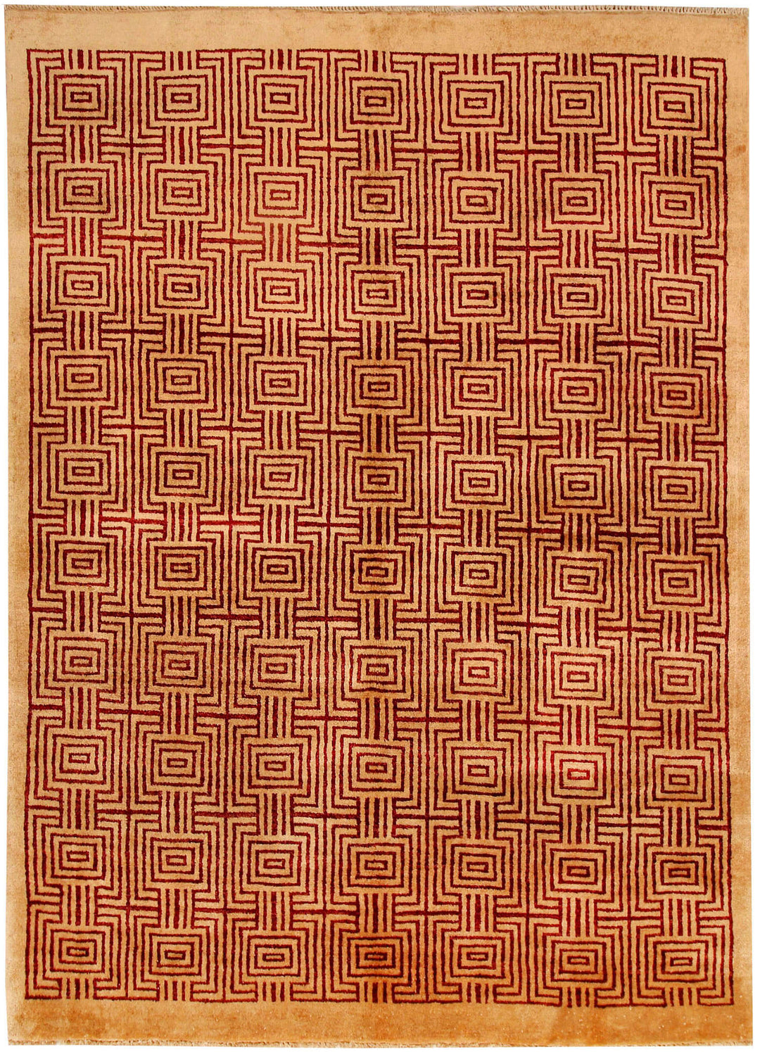 Sandy Brown Gabbeh 5' x 6' 11 - No. 55696 - ALRUG Rug Store