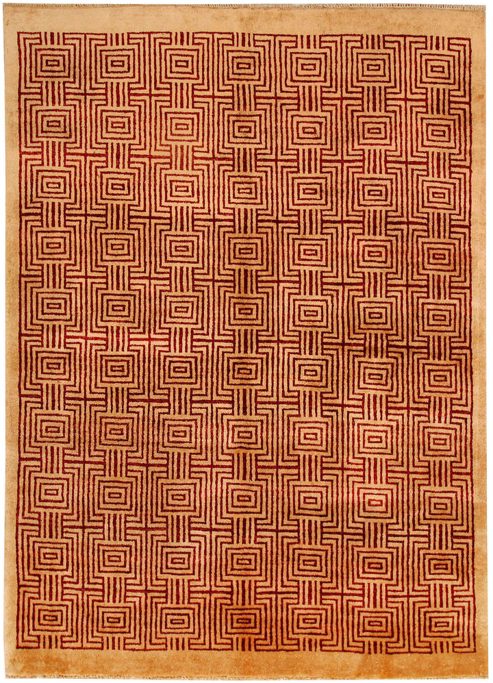 Sandy Brown Gabbeh 5' x 6' 11 - No. 55696 - ALRUG Rug Store