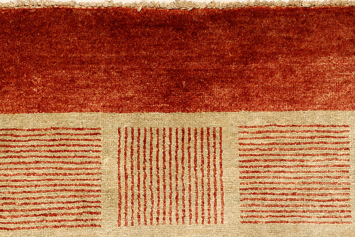 Tan Gabbeh 4' 5 x 6' 9 - No. 55698 - ALRUG Rug Store