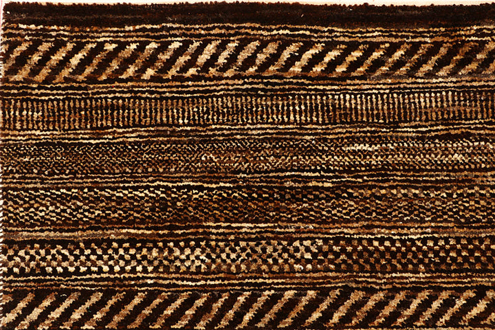 Saddle Brown Gabbeh 4' 7 x 6' 9 - No. 55701 - ALRUG Rug Store