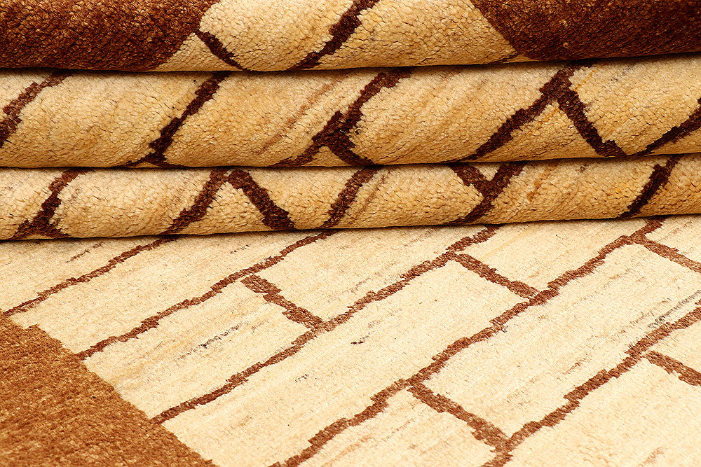 Navajo White Gabbeh 4' 6 x 6' 5 - No. 55702 - ALRUG Rug Store