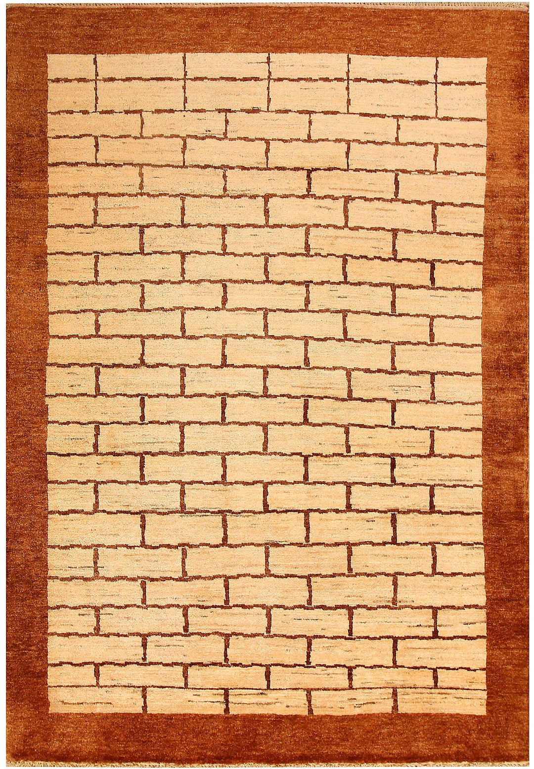 Navajo White Gabbeh 4' 6 x 6' 5 - No. 55702 - ALRUG Rug Store