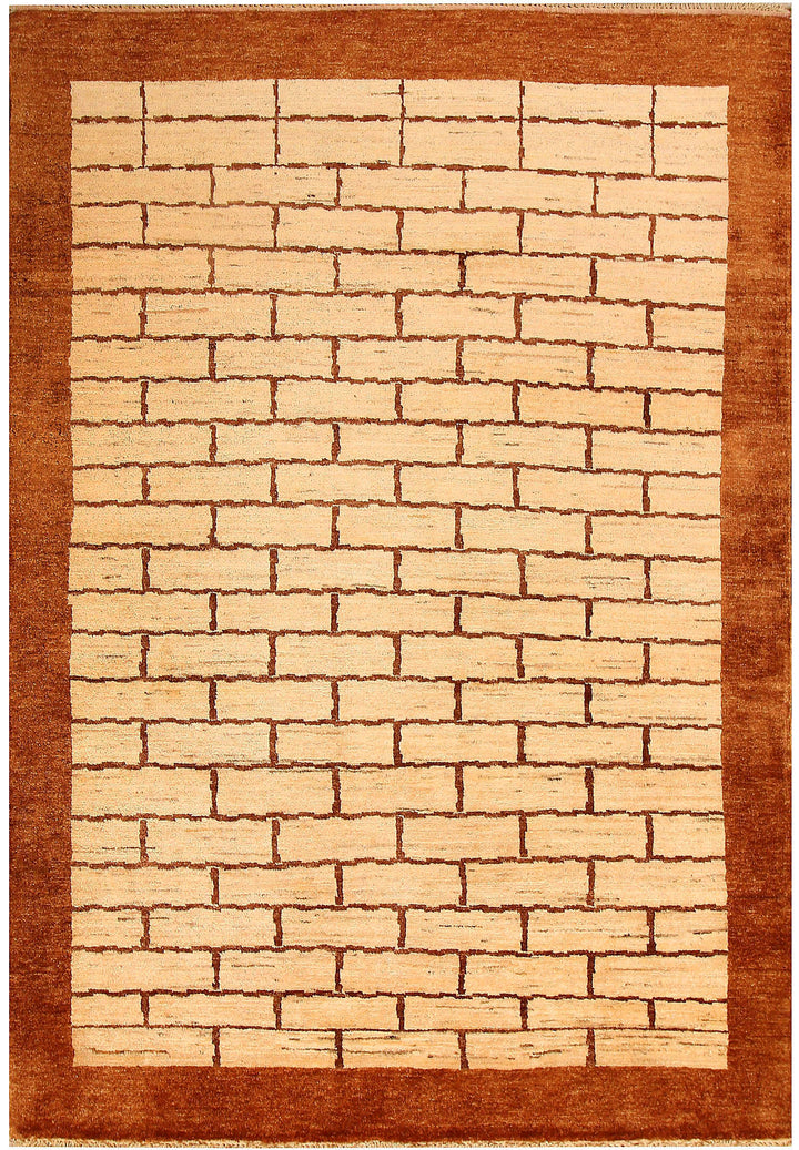 Navajo White Gabbeh 4' 6 x 6' 5 - No. 55702 - ALRUG Rug Store