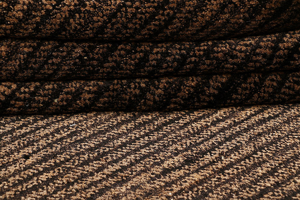 Saddle Brown Gabbeh 4' 6 x 6' 11 - No. 55703 - ALRUG Rug Store