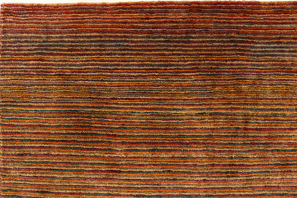 Multi Colored Gabbeh 4' 6 x 6' 5 - No. 55709 - ALRUG Rug Store