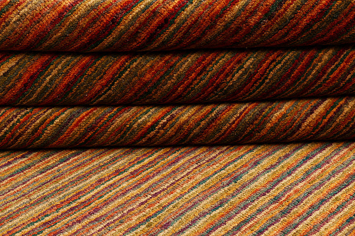 Multi Colored Gabbeh 4' 6 x 6' 5 - No. 55709 - ALRUG Rug Store