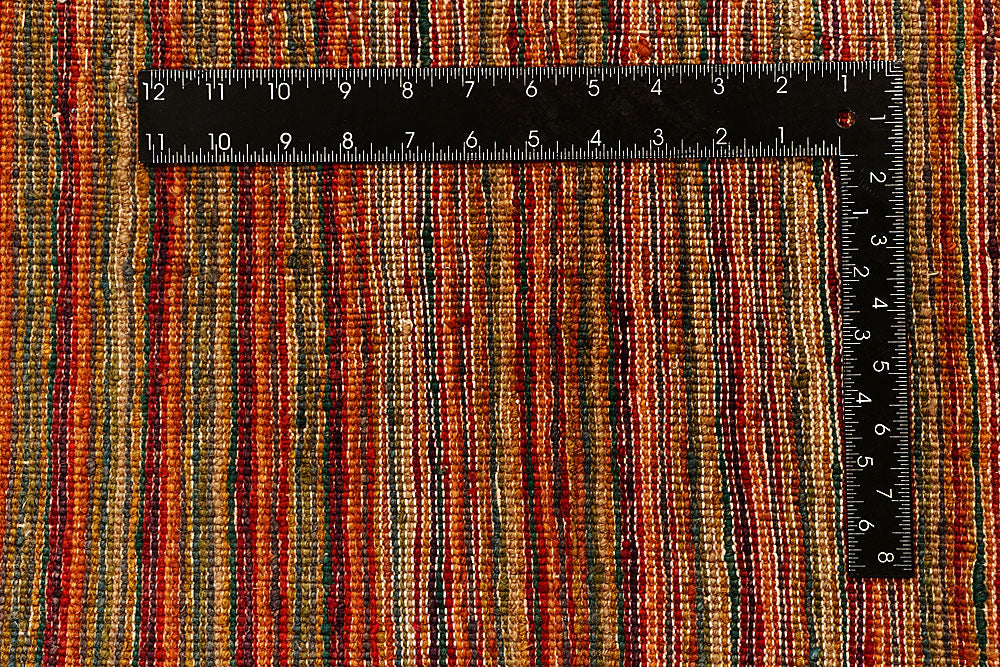 Multi Colored Gabbeh 4' 6 x 6' 5 - No. 55709 - ALRUG Rug Store